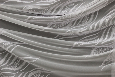 Сетка вышивка белый - изображение
