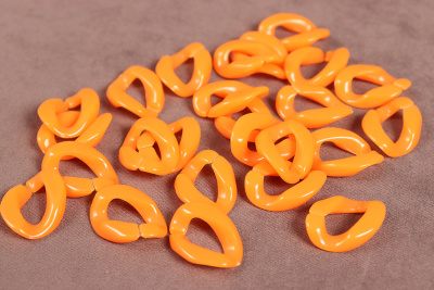 Кольцо для цепочки 16*23мм Ярко-оранжевый - изображение