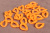 Кольцо для цепочки 16*23мм Ярко-оранжевый