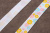 Репсовая лента с рисунком 15мм Цветы Белый/голубой/желтый/розовый