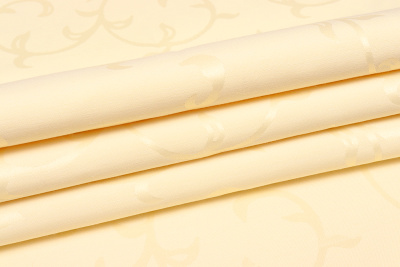 Столовая ткань Журавинка ветка Бледно-желтый 1927/110617 - изображение