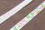 Репсовая лента с рисунком 10мм Цветочки Белый/розовый/голубой/зеленый