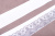 Репсовая лента 40мм Кружево Т.Серый/Белый
