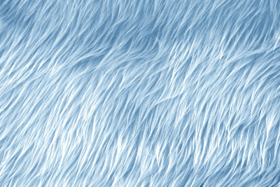 Мех-длинноворсовый ИП-212 Голубой с белым ворсом - изображение