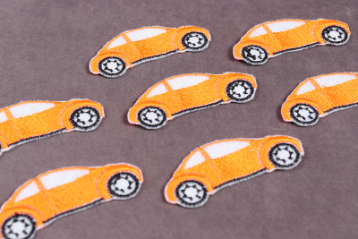 Термоаппликация 25*55мм Авто Оранжевый - изображение