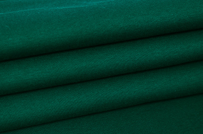 Полотно футерованное Penye 3-нитка 320гр/м.кв.начес Лесная зелень - изображение