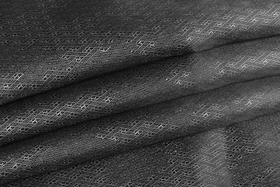 Подклад вискоза жаккард 93гр/м.кв. Т732 ромбы Серый - изображение