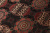 Шелк-жаккард монгольский круги в квадратах Красно-черный