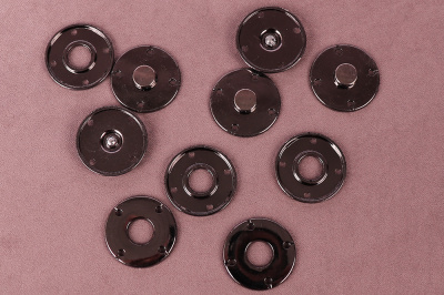 Кнопки пришивные 25мм металл Т.Никель 5шт - изображение