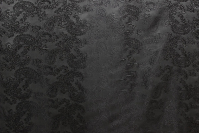 Подклад вискоза-жаккард Огурцы Т-528 Черные огурцы - изображение