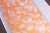 Ткань полотенечная лен 50 1977 Лимон оранжевый/серый