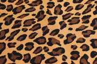 Деним твил 11442 240грм.кв.Леопард Коричневыйчерный на коричневом - Cибтекстиль(1)