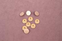 Кнопки пробивные 15мм декоративная Матовое Золото(96423.15.8084) - Сибтекстиль(1)