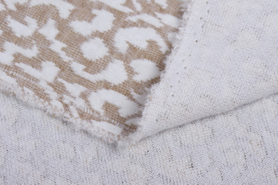 Трикотаж 5574 Бежевый/белый - изображение