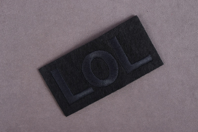 Термоаппликация 70*35мм LА578 Черный - изображение