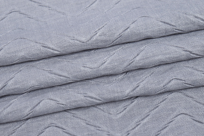 Плательный креш 17079 Зиг-заг Серый - изображение