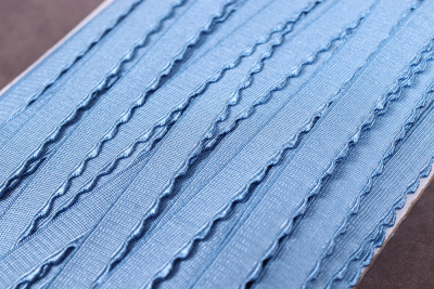 Резинка отделочная становая 12мм Серо-голубой - изображение