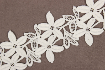 Кружево гипюр 40мм Ажурное АРТ.1007 Белый - изображение