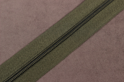 Молния спираль рулонная №3 Олива - изображение