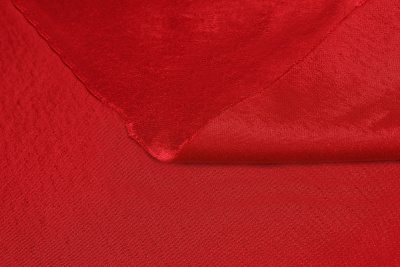 Креп-сатин однотонный Красный - изображение