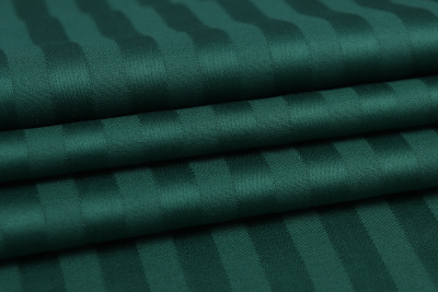 Страйп-сатин 140гр/м.кв.240 Мелкая полоска Изумрудный 1*1 - изображение