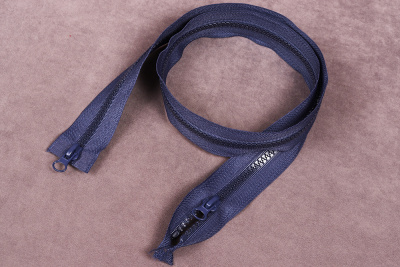 Молния 75см разъёмная трактор 2 бегунка Т5  Т.синий 330 - изображение