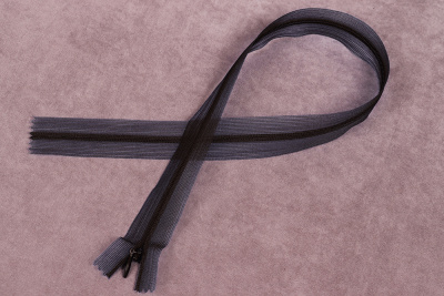 Молния потайная 50см на сетке Черный 310 - изображение