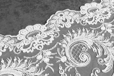 Кружево 580мм свадебное Белый - изображение