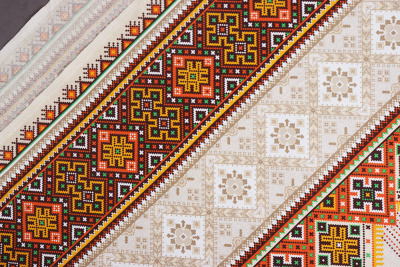 Рогожка набивная Рушник - изображение