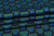 Трикотаж-жаккард ROYCE 54016 Квадраты Синий/зеленый/черный