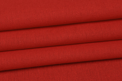 Хлопок лён гл/кр П-25 Красный - изображение