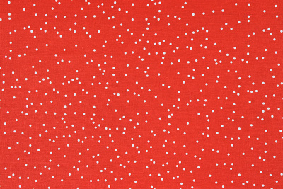 Бязь набивная 150 Комфорт Мелкий горох на красном - изображение