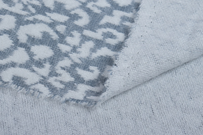 Трикотаж 5574 Голубой/белый - изображение