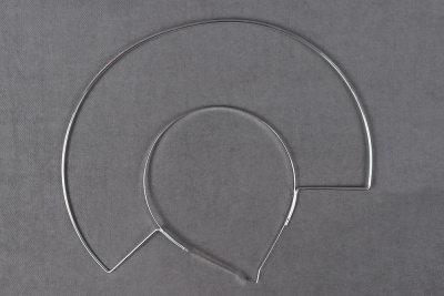 Ободок двойной 3мм Серебро №3 - изображение