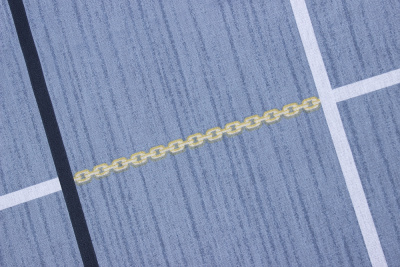 Поплин набивной 220 115гр/м.кв. Клетка - изображение