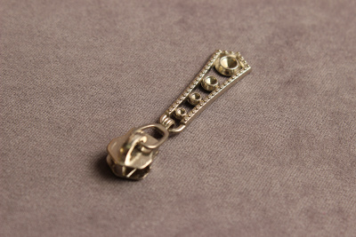 Бегунок для металлической молнии Т5 Декоративный Никель - изображение