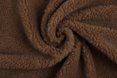 Мех подкладочный О-932 320гр/м.кв.Коричневый - изображение