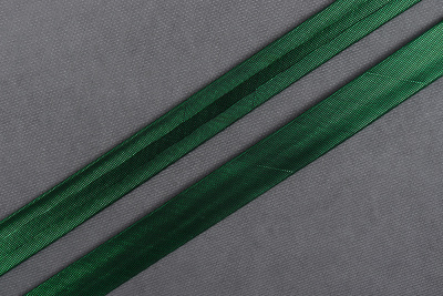 Косая бейка 15мм парча Зеленый - изображение