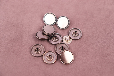 Кнопки пробивные 15мм декоративная Альфа Т.Никель - изображение