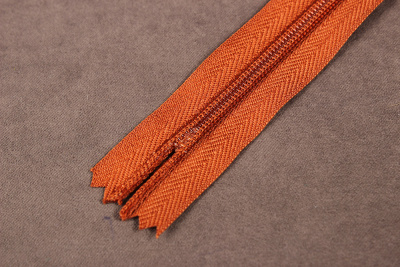 Молния потайная 20см на х/б основе Коричневый 172 - изображение