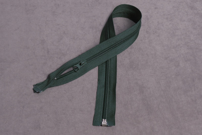 Молния разъёмная 55см Т5 спираль Т.Зеленый 273 - изображение