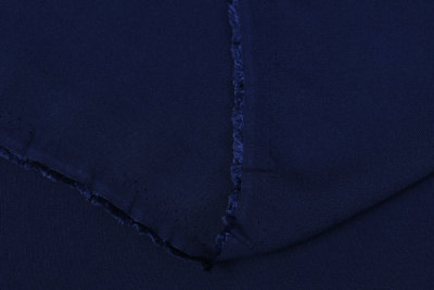 Штапель гл/кр 2019 130гр/м.кв. Т.синий - изображение