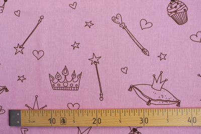 Бязь набивная 150 Ив 120 гр/м.кв. Сказка компаньон - изображение