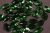 Стразы пришивные 17мм Лист Зеленый