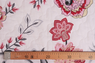 Поликоттон набивной Крупные цветы - изображение