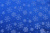 Мех со снежинками Синий