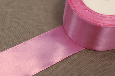 Лента атласная 50мм Розовый Н37 - изображение