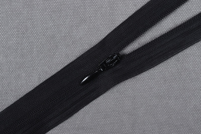 Молния потайная 70см нейлон 2 бегунка Черный 310 - изображение