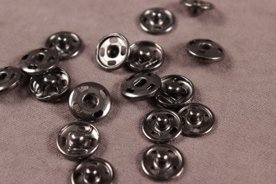 Кнопки пришивные потайные 8,5мм Т.никель - изображение
