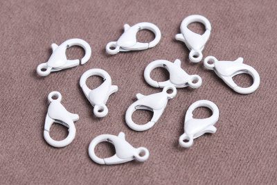 Карабин 12мм для бижутерии Белый - изображение